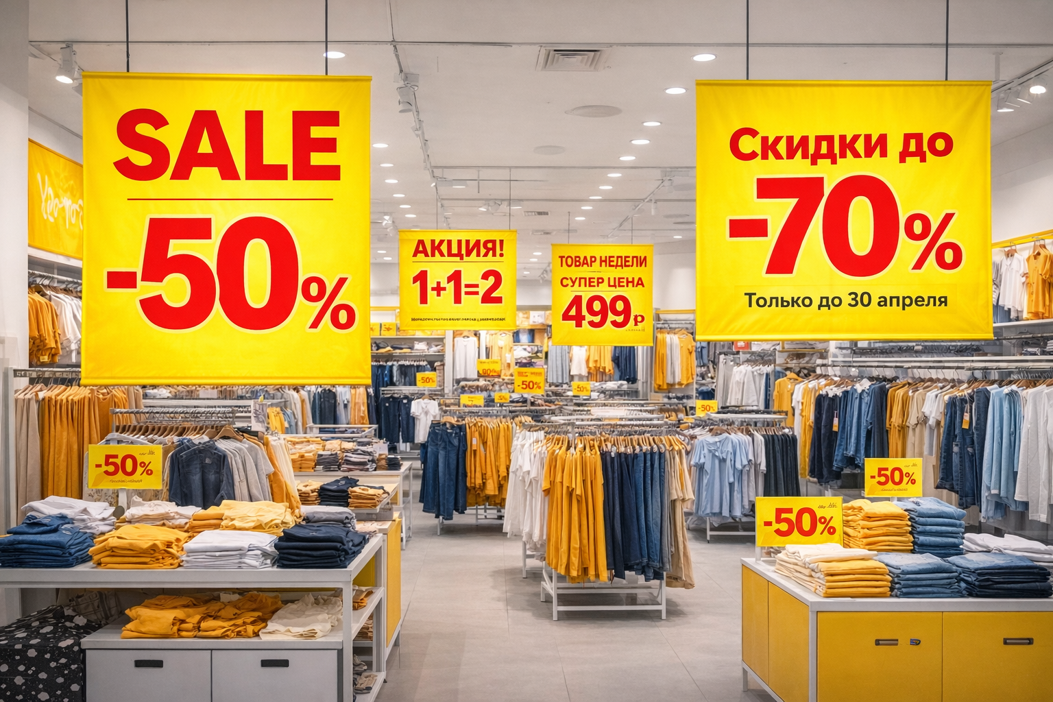 Роль цвета в магазине