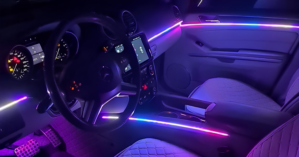 Установка подсветки салона
