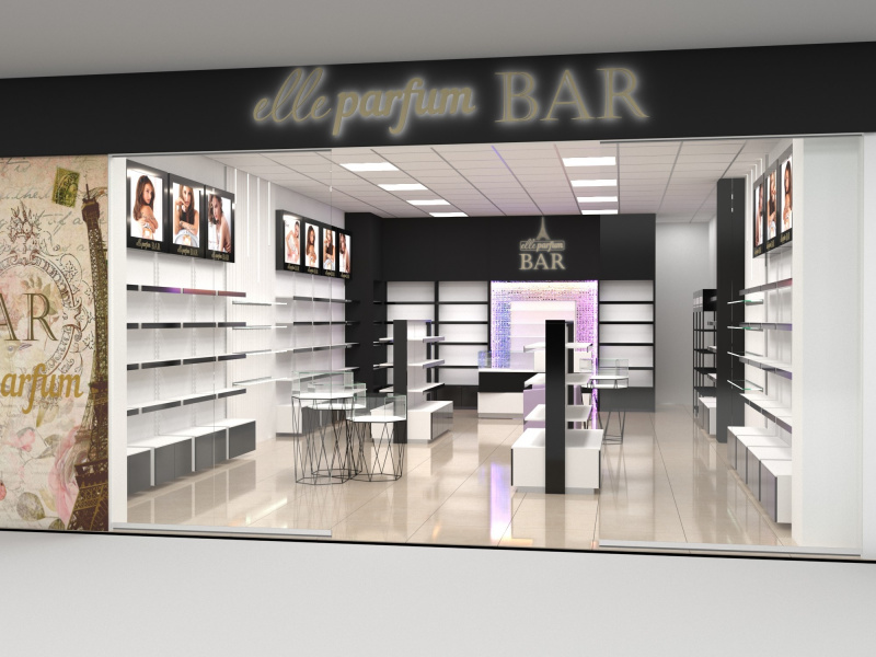 Отдел парфюмерии "Elle parfum bar" | Стильное оформление торговых помещений