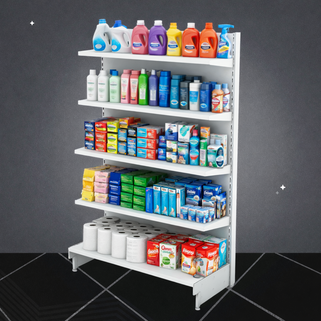 Преимущества торговых стеллажей