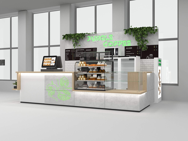 Кофейный остров "Jungle coffee" | Стильное оформление торговых помещений
