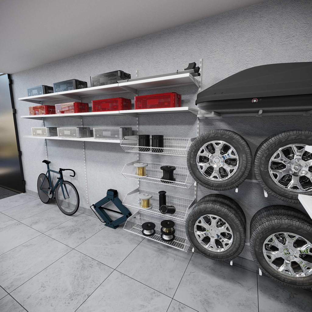 Настенные стеллажи и полки