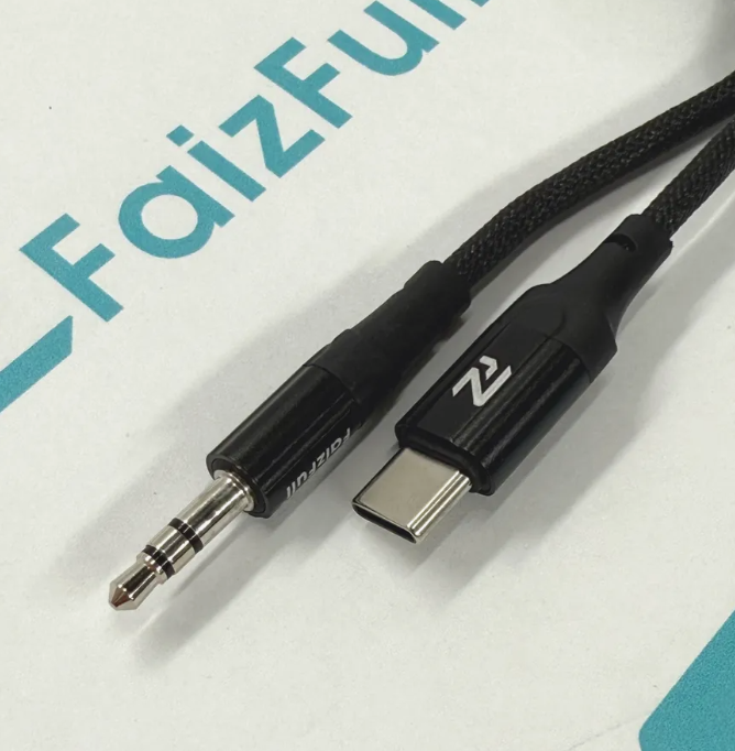 AUX-кабель FaizFull для iPhone, Samsung 3,5 jack type-c (1m)